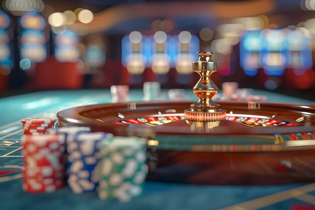 Live-dealer table showing blackjack game with professional dealer
